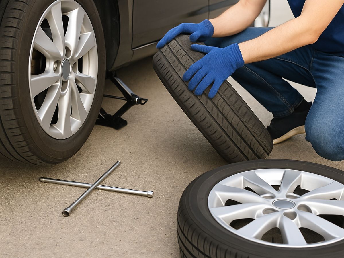como trocar pneu de carro