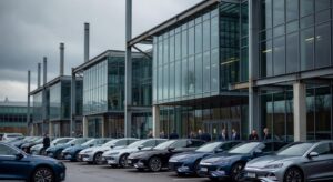 European automotive factory facility representing potential acquisition deal between BYD and Stellantis
