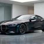 BMW Alpina Vision concept coupe com motor V8 em estúdio profissional, design luxuoso competindo com Bentley e Maybach