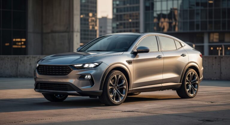 Fiat Grizzly SUV concept with coupe roofline design in urban setting